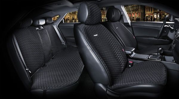 Накидка на сиденье Carfashion Palermo Plus 21762 4 шт. черный