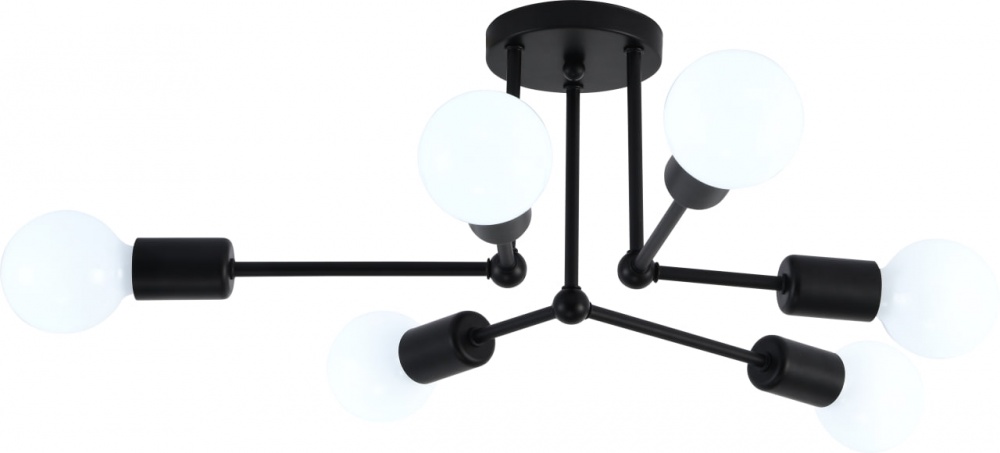 Люстра ELIOS 6x5 Вт E27 чорний DL1017