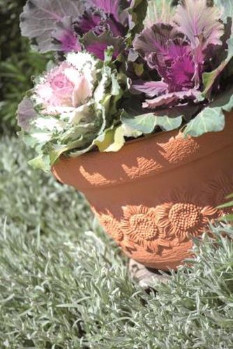 Горщик пластиковий SUNNY 300 мм круглий 7л цегляний (10250) 