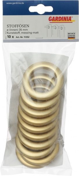 Люверс 10 шт. 11252 матова латунь