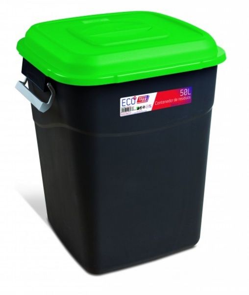 Бак для сміття з кришкою Tayg Eco 50 л 412035_зелений