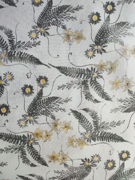 Комплект постільної білизни Папороть 2,00 білий із малюнком UP! (Underprice) 