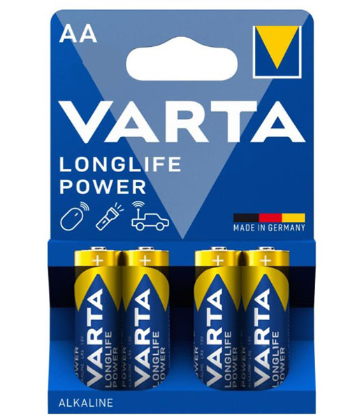 Батарейка Varta Longlife Power AA (R6, 316) 4 шт. (30705051) 