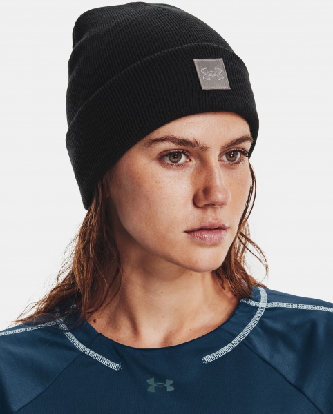 Шапка Under Armour UA HALFTIME CUFF 1373101-001 р.OSFM чорний
