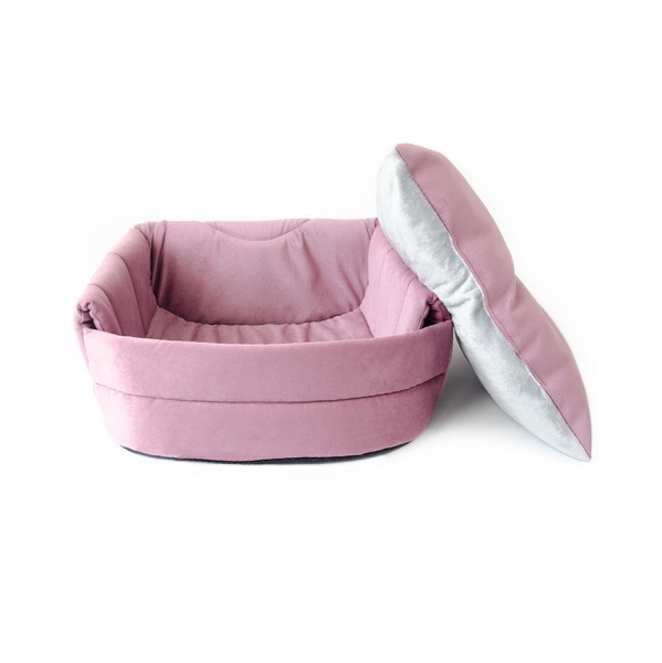 Домик-лежак 10 центів для Джека Домик - лежак розово - серый 40х40х35 см