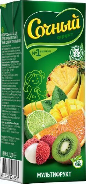Нектар Сочный фрукт Мультифрукт 200 мл