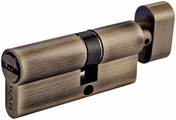Цилиндр MVM Р6Р 35x30 ключ-вороток 65 мм старая бронза