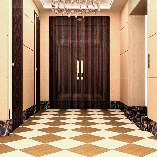 Плитка Карпатская Керамика Форест 346.5х346.5 бежевая