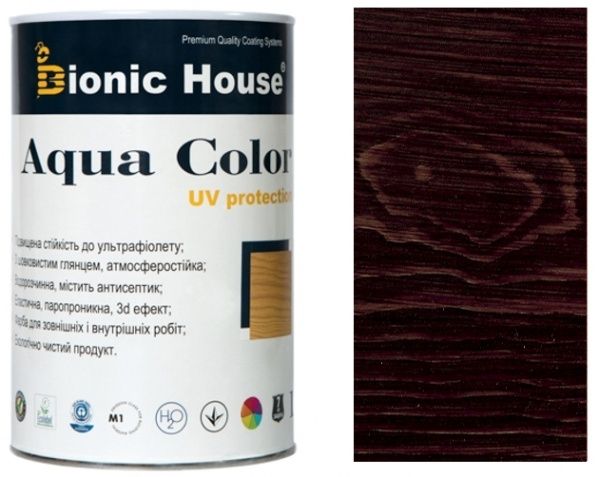 Лазур Bionic House лесуюча універсальна Aqua Color UV protect рожеве дерево шовковистий мат 0,8 л