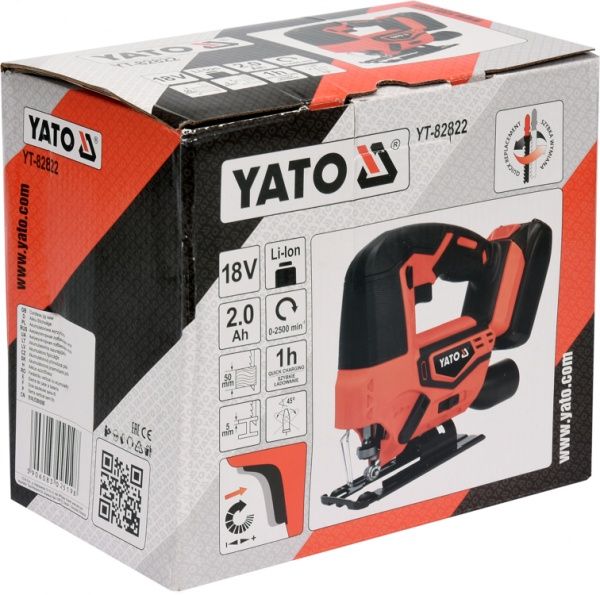 Електролобзик YATO акумуляторний YT-82822