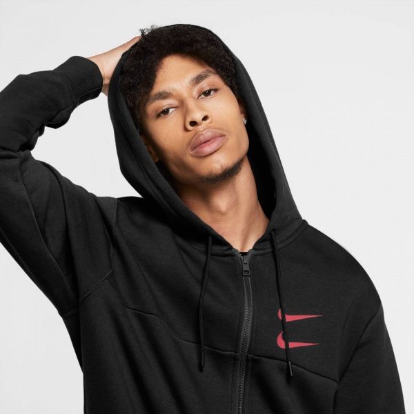 Джемпер Nike M NSW SWOOSH HOODIE FZ SBB CU3901-011 р. S чорний