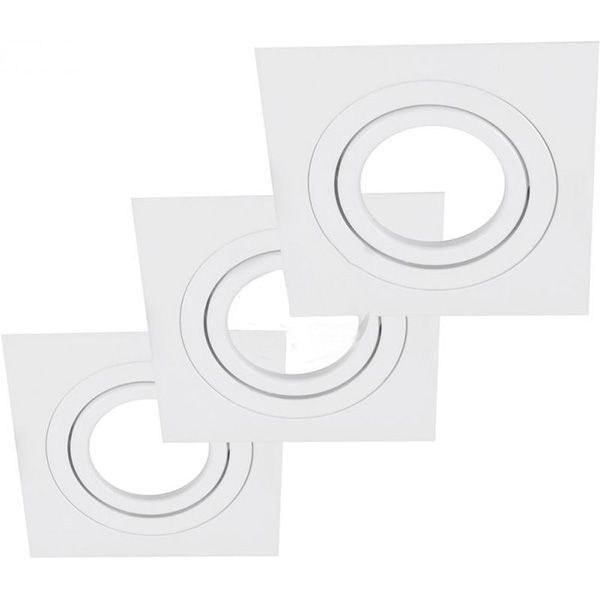 Світильник точковий Светкомплект HDL-AT 10 MWH Slim 3 шт./уп. 50 Вт G5.3 білий 