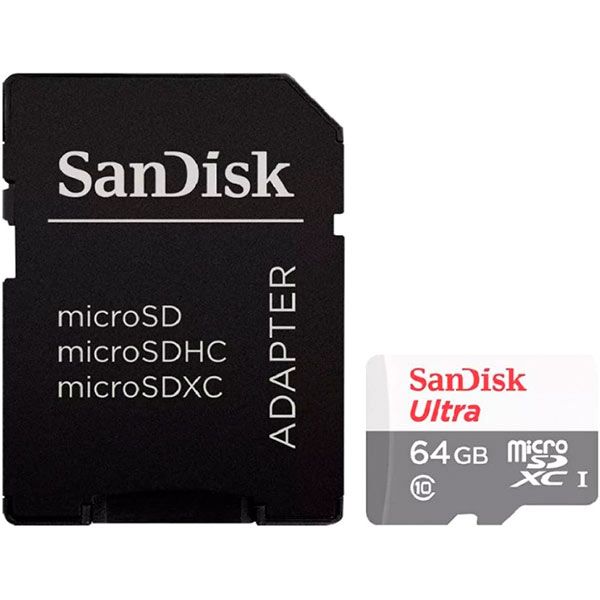 Карта пам'яті SanDisk microSDXC 64 GB SDSQUNS-064G-GN3MA