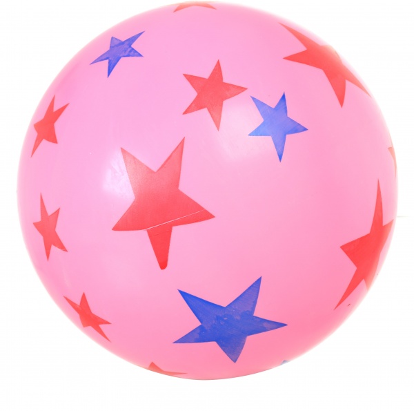 Мяч TCL Звездочки 23 см розовый 