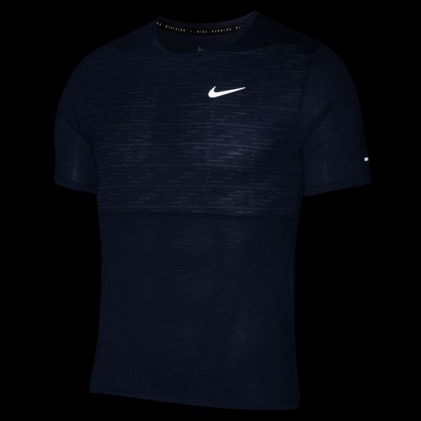Футболка Nike M NK DF RUN DVN BRNOT MILER SS DD4594-437 р.M сірий