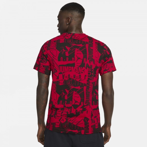 Футболка Jordan M J BRAND JM FLT AOP SS CREW DA9877-011 р.2XL чорний