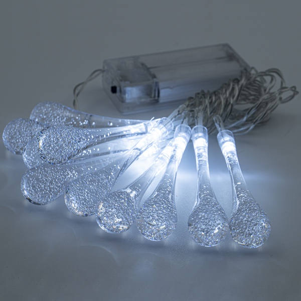 Декоративная гирлянда Altalusse (INL-2709B-10 Cold) встроенный светодиод (LED) 10 ламп 1,5 м 