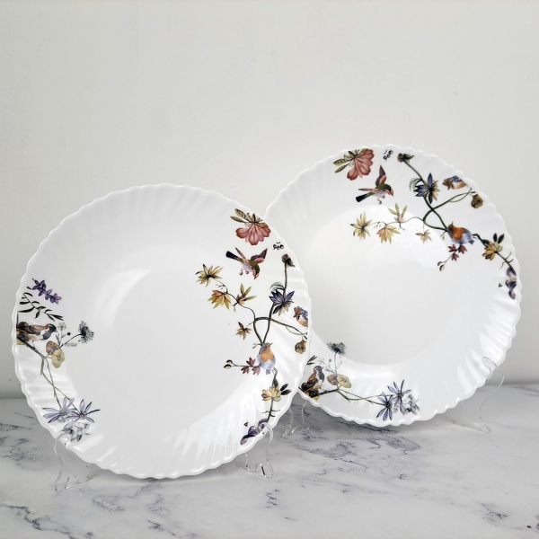 Тарілка обідня Радісні пташки wave 220 мм V-220HB Vittora