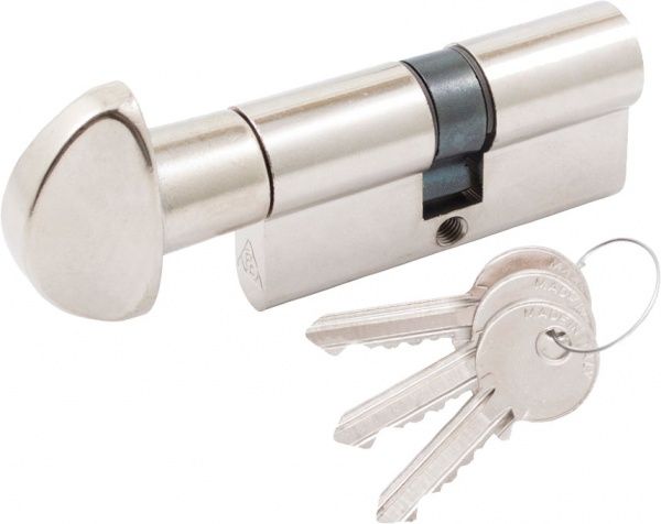 Циліндр Cortellezzi 117F 30x30 ключ-вороток 60 мм матовий нікель
