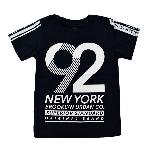 Футболка для мальчика Maccaboy 9093 з цифрою 92 р.140 темно-синий 