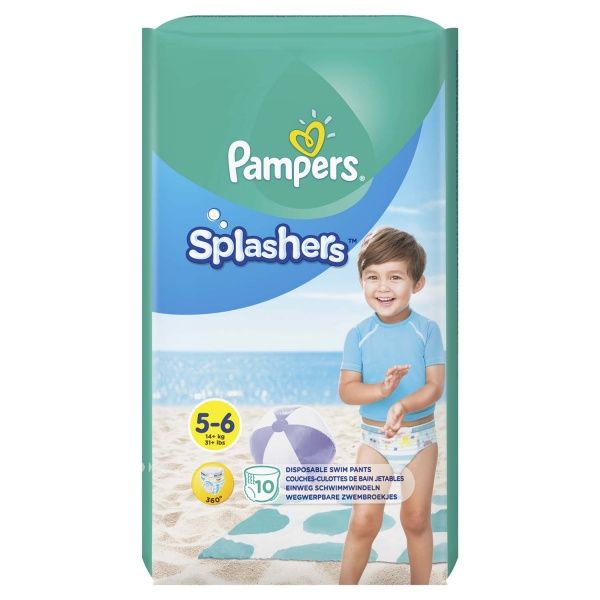 Підгузки-трусики для плавання Pampers Splashers Junior р. 5-6 (12-17 кг) 10 шт./уп.
