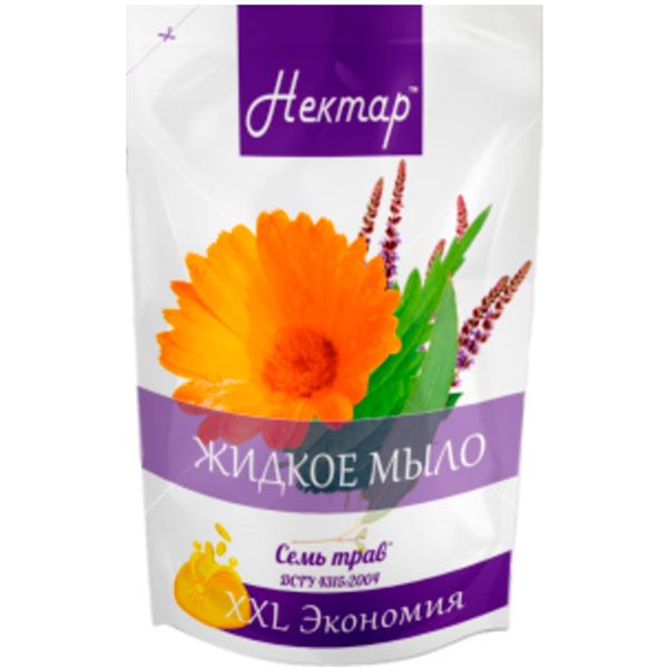 Мило рідке Нектар Сім трав doy-pack 500 мл