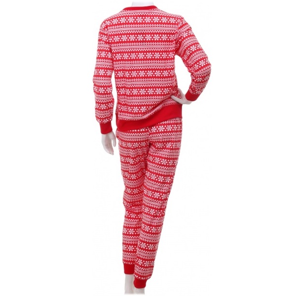 Костюм домашній жіночий La Nuit Home Red Ornament р. M червоний із білим 