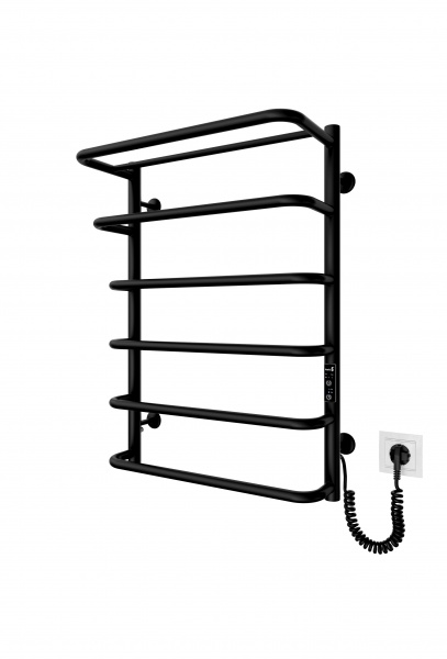 Полотенцесушитель электрический Mario Рушникосушка Епіка-1 700х522 електр. з таймером-регулятором К чорний мат