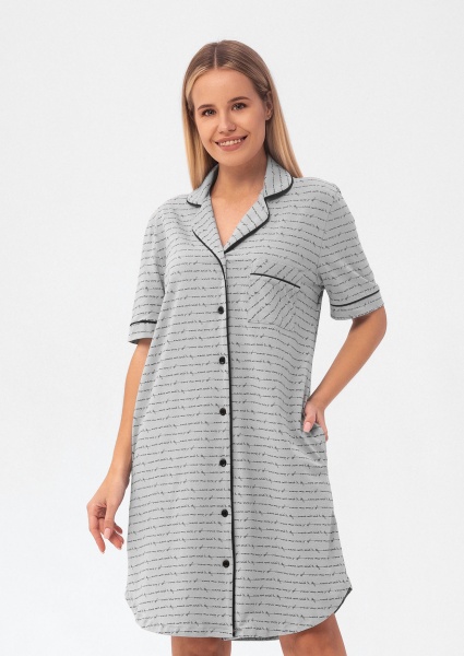 Халат домашний женский Roksana Vesta р. 46 серый 1382/16378