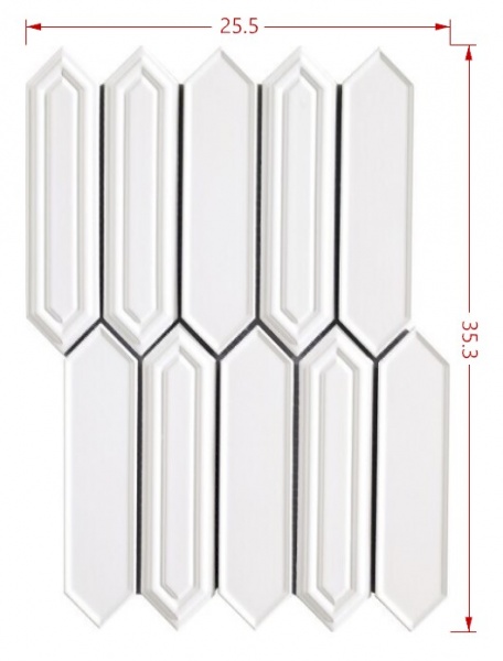 Плитка Intermatex SEVILLA BLANCO GLOSS 35,3х25,5 см 