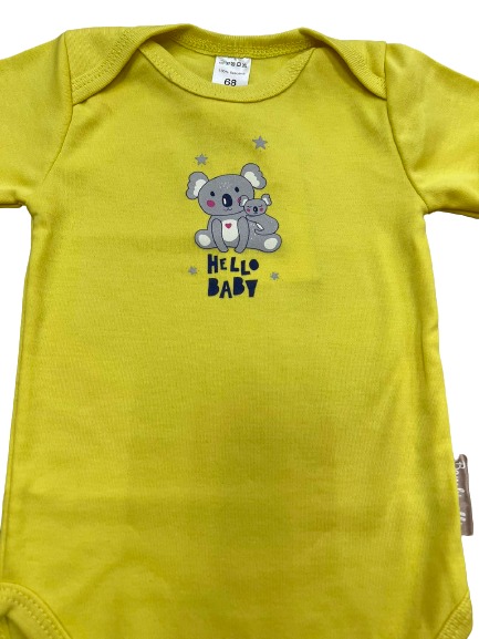 Боди унисекс Bambinelli р.80 желтый Б300-7 