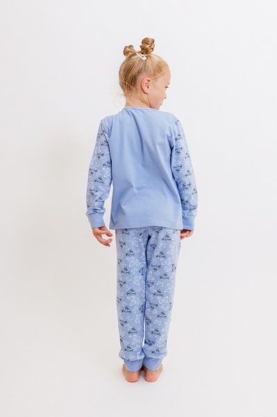 Пижама для девочек KOSTA р.110–116 голубой 2383-7 