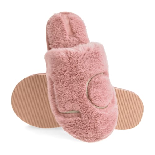 Капці домашні Twins HS-LUX хутрянi закриті LOVE р.40 темно-рожевий