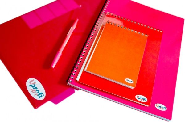 Книга для записей Office Color note red, А4 Uprofi plan