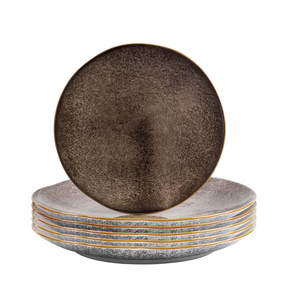 Тарілка обідня Krauff Grey Ferns 27 см