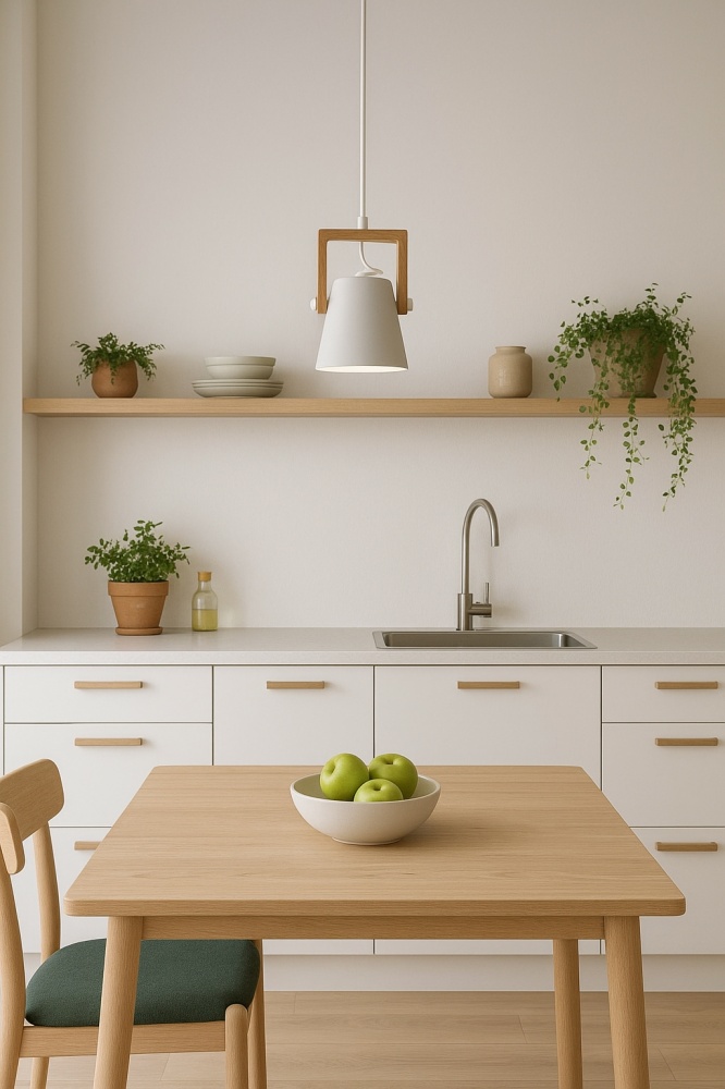 Світильник підвісний LIGHT SET VOLOSHKA RL 1xGX53 білий/дерево