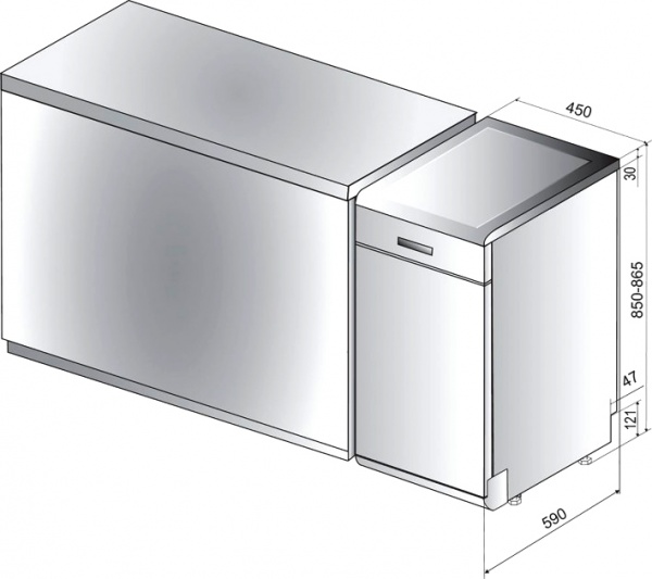 Посудомоечная машина Hotpoint Ariston HSFO 3T235 WC X