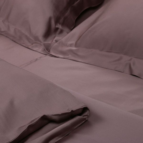 Комплект постільної білизни Bamboo сімейний коричневий La Nuit 