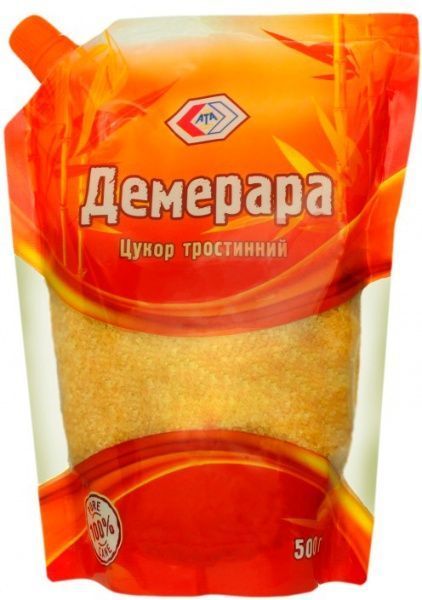 Сахар АТА Демерара тростниковый коричневый 0,5 кг