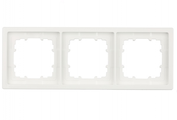 Рамка тримісна Siemens Style білий полярний 5TG13230WH