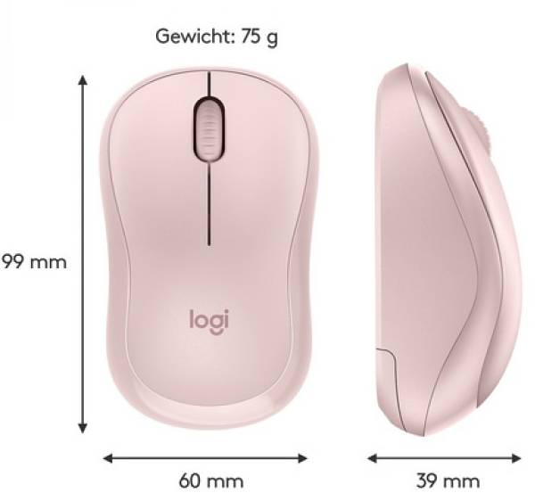 Миша Logitech Wireless Mouse M220 Silent Rose (910-006129) 