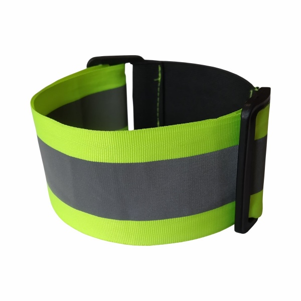 Нарукавники Trident 2шт пов'язка світловідбивна для рук та ніг р. one size 00127 лимонний