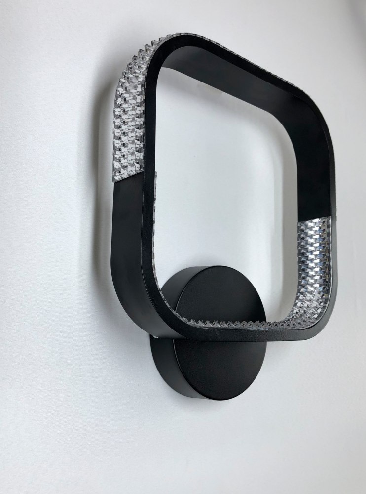 Бра Luminaria 1x22 Вт без цоколя чорний AKRILIKA SQUARE 22W 1S BLACK