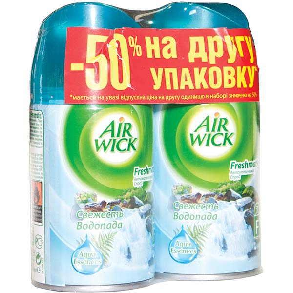 Освежитель воздуха Airwick Свежесть водопада 2 шт