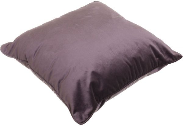 Подушка декоративна Велюр з кантом 45x45 см темно-сірий La Nuit 