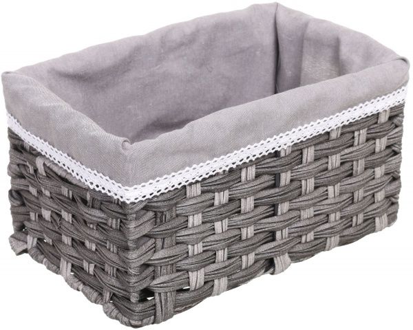 Кошик плетений з текстилем Tony Bridge Basket 29x19x15 см JC16-3AB-5 