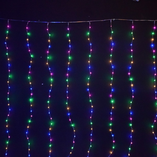 Электрогирлянда-штора SHLigts Водопад (CLLDM400M-C-USB-RC) встроенный светодиод (LED) 400 ламп 1,5 м 