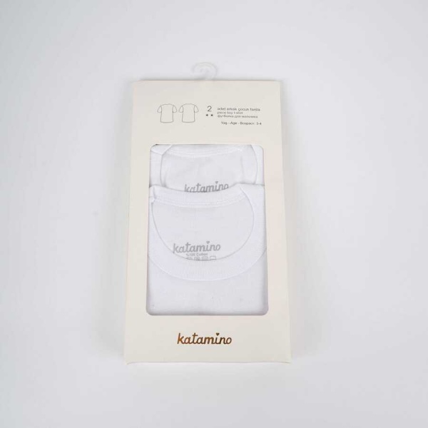 Футболка для хлопчиків KATAMINO K12820 2 шт. р.106 білий 