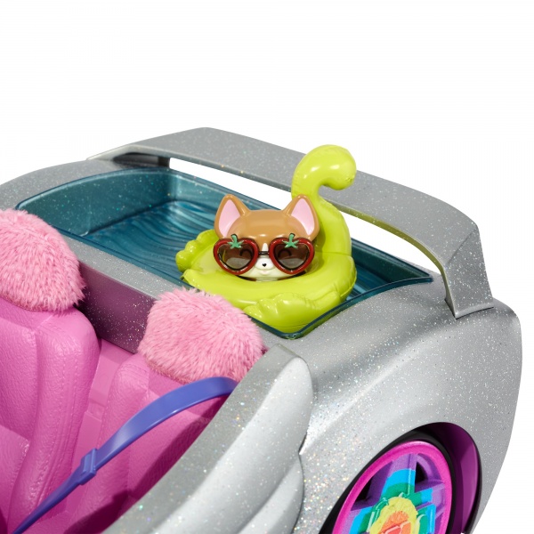 Машинка Barbie Серебристый кабриолет 