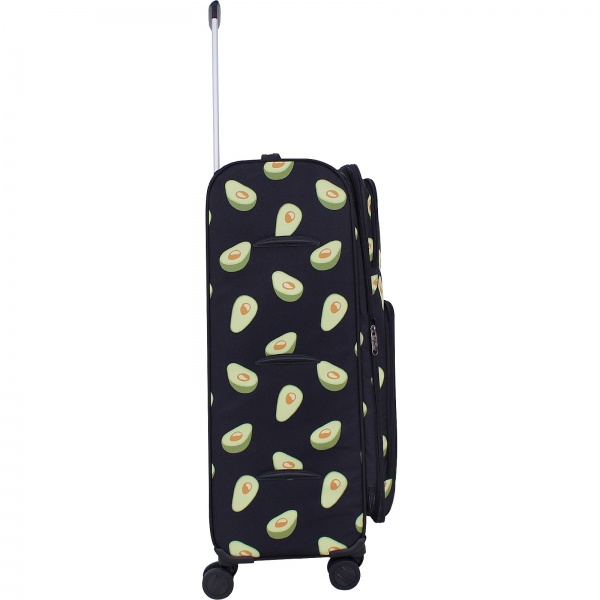 Чемодан Bagland Валенсия Авокадо L 83 л черный суб.763 (37966274) 